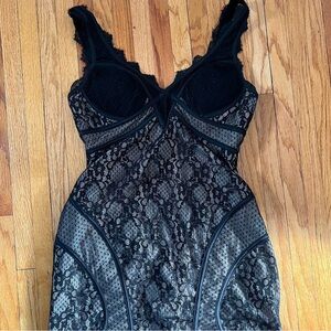 Elegant Black Lace Intimate Dress